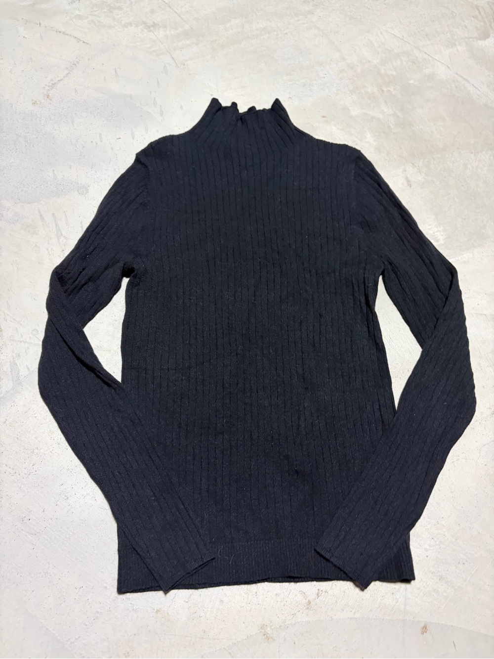 Loft NWT Black Ribbed Sweater women’s small